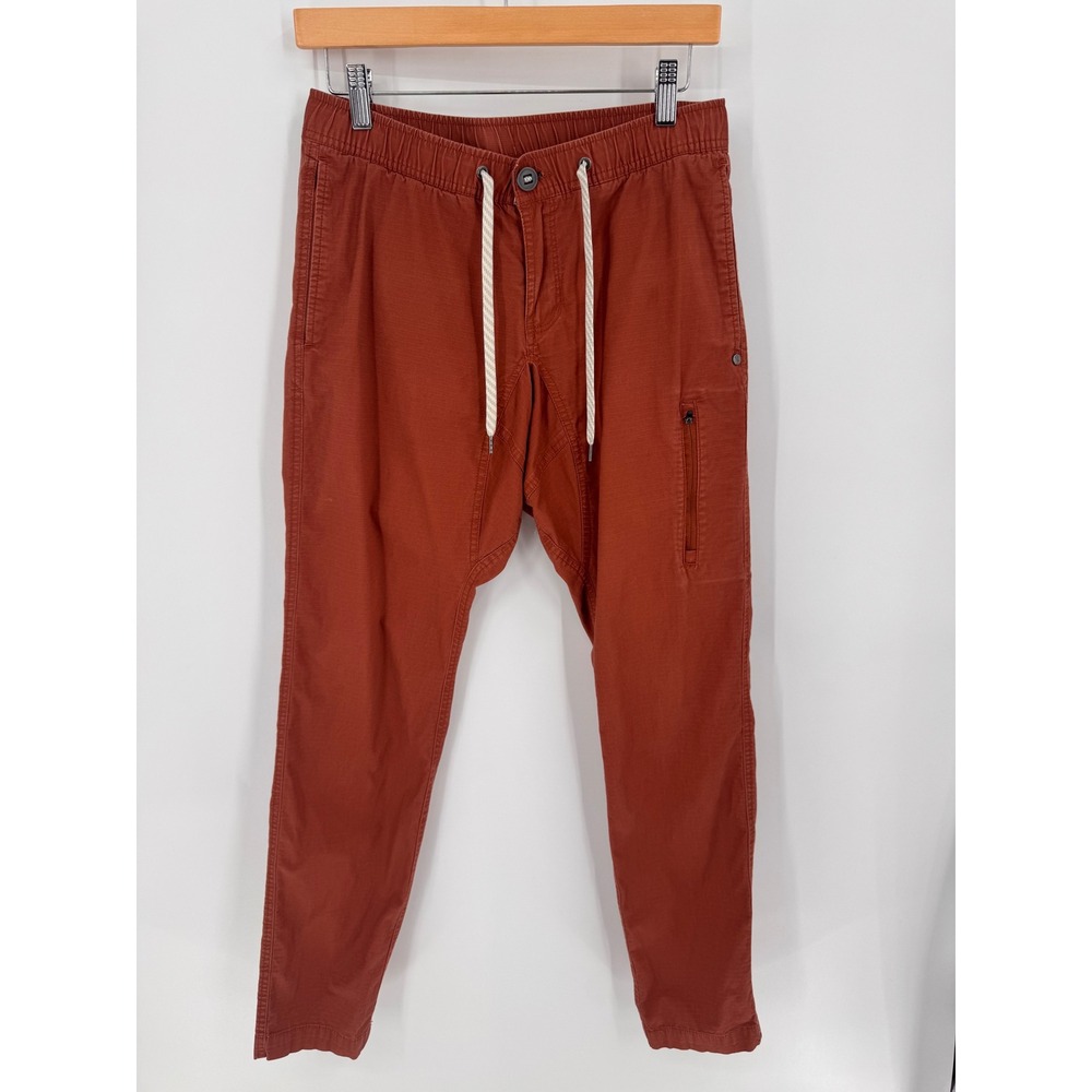 Vuori Ripstop Climber Pant Mens Small Terracotta Tapered Stretch V412